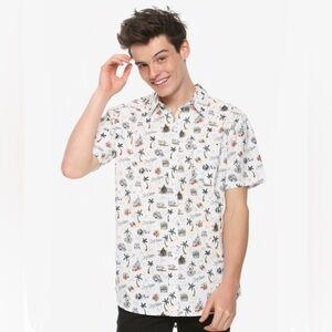 Our Universe Star Wars Vacation Woven Button-Up Hawaiian Shirt